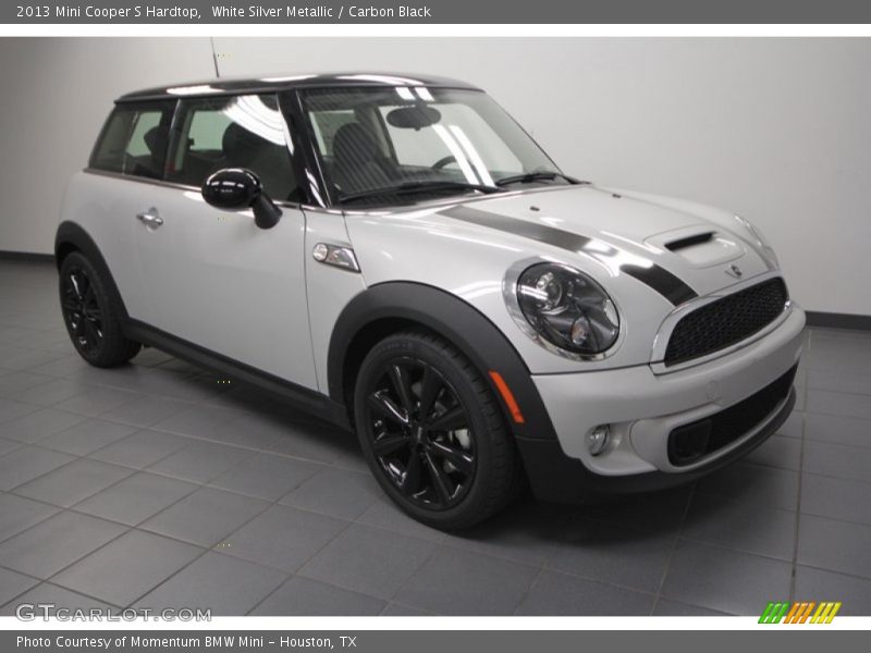 White Silver Metallic / Carbon Black 2013 Mini Cooper S Hardtop