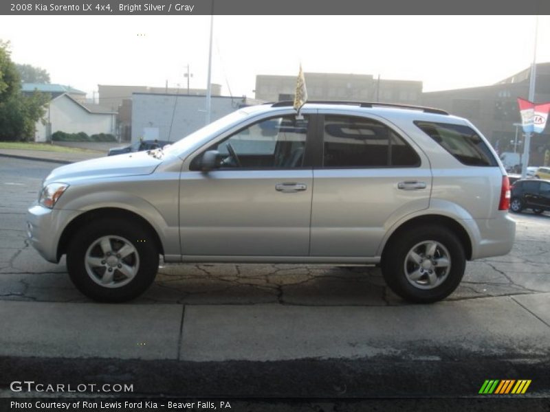 Bright Silver / Gray 2008 Kia Sorento LX 4x4