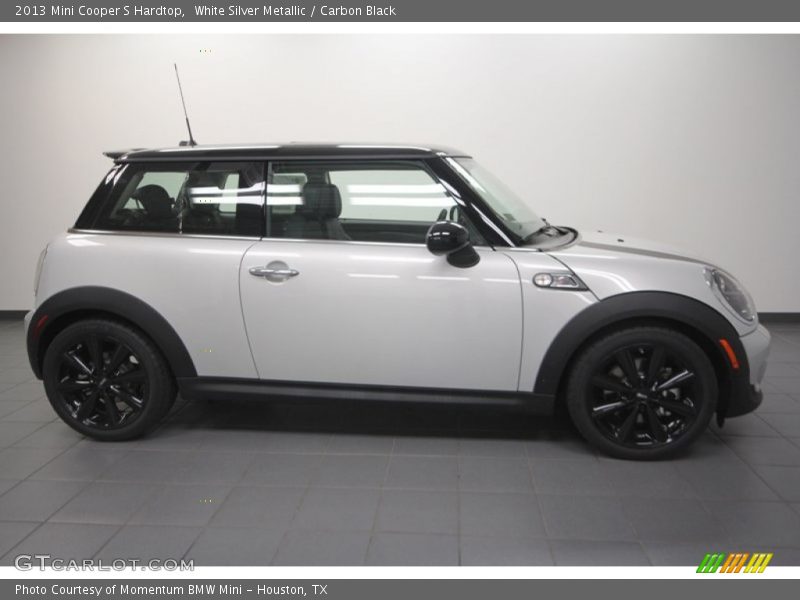 White Silver Metallic / Carbon Black 2013 Mini Cooper S Hardtop