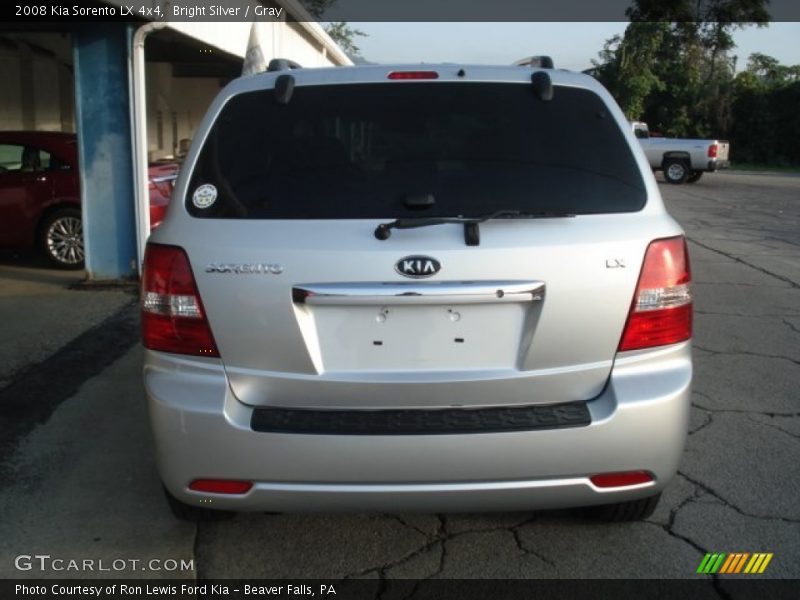 Bright Silver / Gray 2008 Kia Sorento LX 4x4