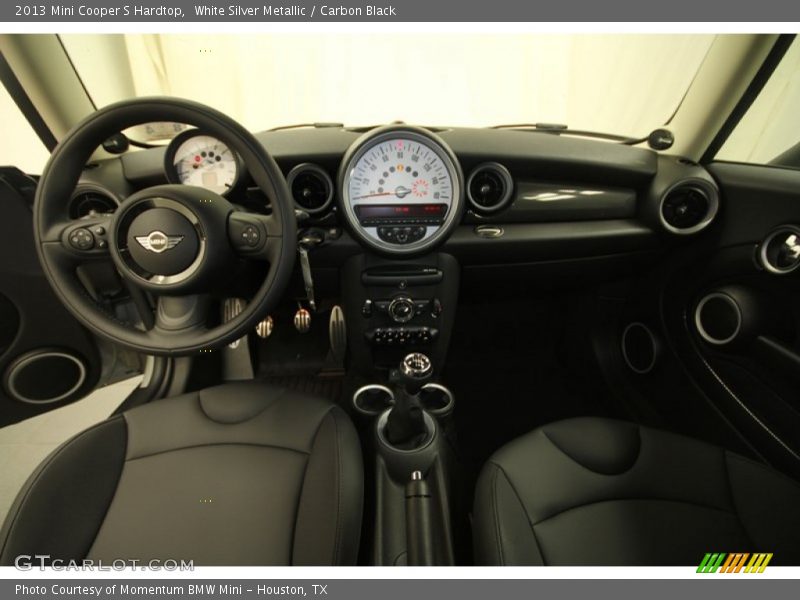 White Silver Metallic / Carbon Black 2013 Mini Cooper S Hardtop