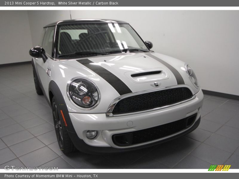 White Silver Metallic / Carbon Black 2013 Mini Cooper S Hardtop