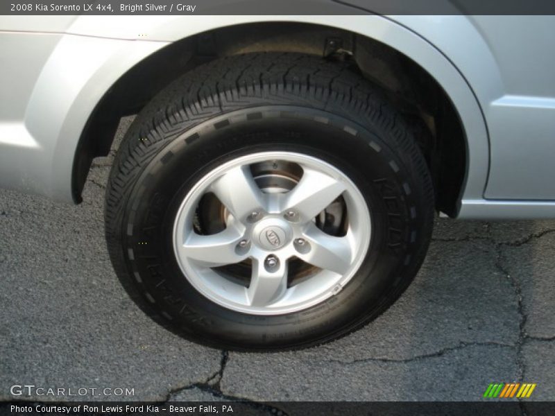 Bright Silver / Gray 2008 Kia Sorento LX 4x4