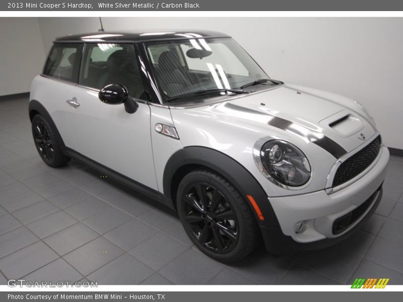 White Silver Metallic / Carbon Black 2013 Mini Cooper S Hardtop