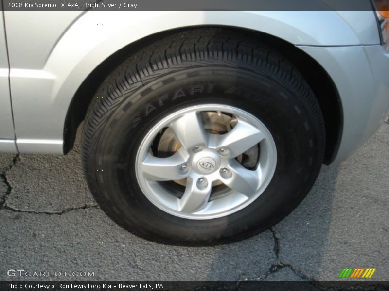 Bright Silver / Gray 2008 Kia Sorento LX 4x4