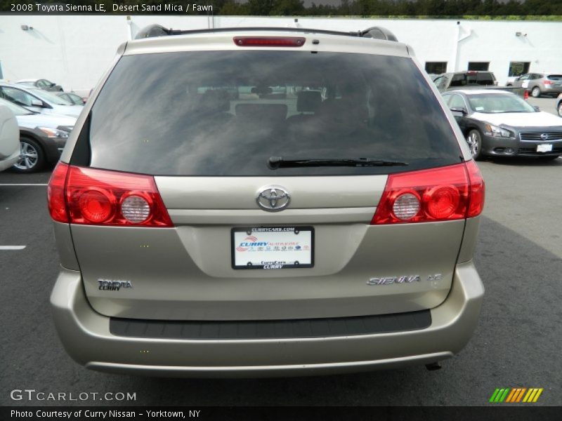 Desert Sand Mica / Fawn 2008 Toyota Sienna LE