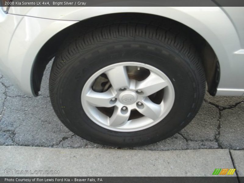 Bright Silver / Gray 2008 Kia Sorento LX 4x4