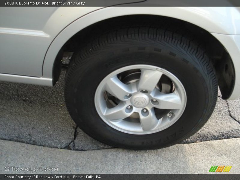 Bright Silver / Gray 2008 Kia Sorento LX 4x4