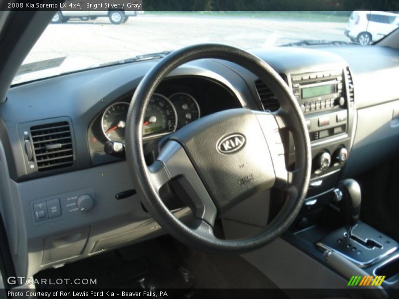 Bright Silver / Gray 2008 Kia Sorento LX 4x4