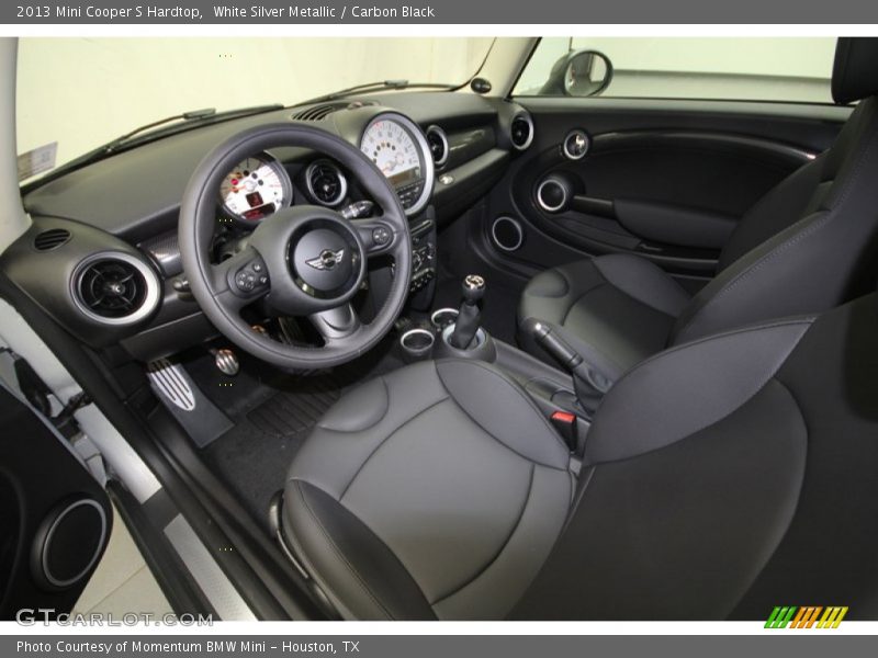 White Silver Metallic / Carbon Black 2013 Mini Cooper S Hardtop