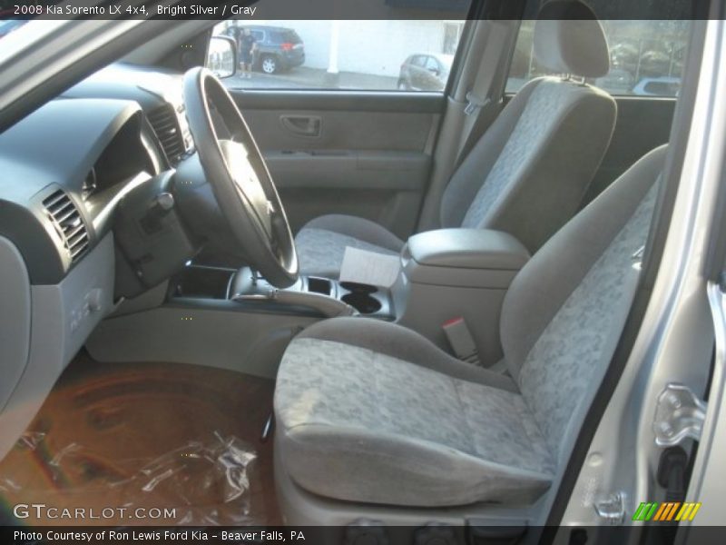 Bright Silver / Gray 2008 Kia Sorento LX 4x4