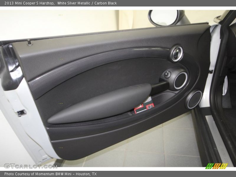 White Silver Metallic / Carbon Black 2013 Mini Cooper S Hardtop