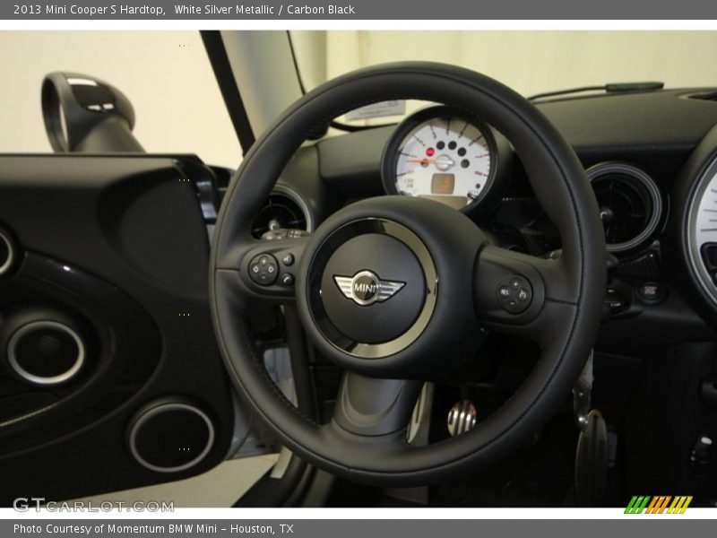 White Silver Metallic / Carbon Black 2013 Mini Cooper S Hardtop
