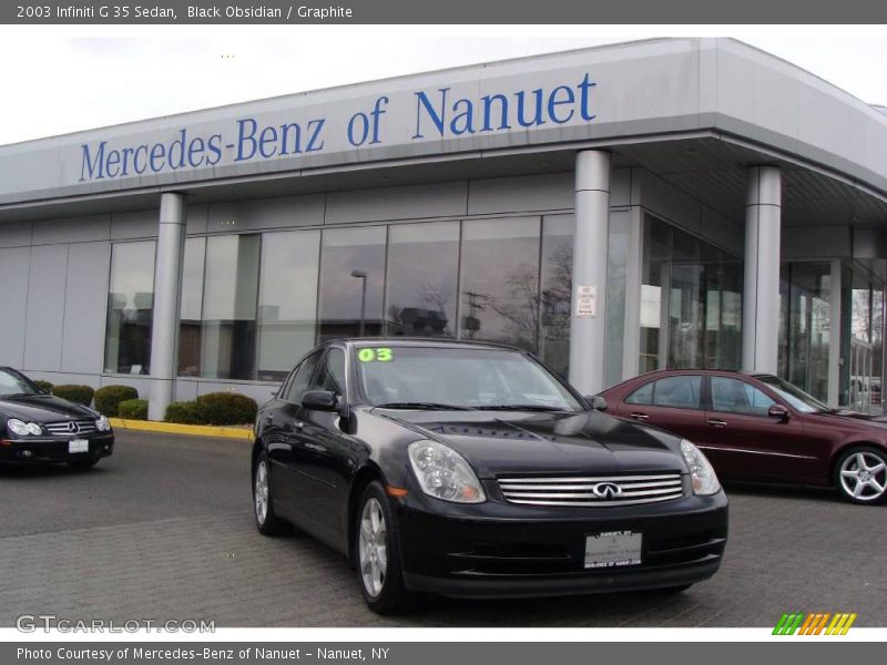 Black Obsidian / Graphite 2003 Infiniti G 35 Sedan