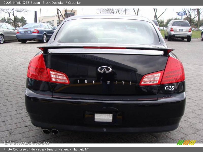 Black Obsidian / Graphite 2003 Infiniti G 35 Sedan