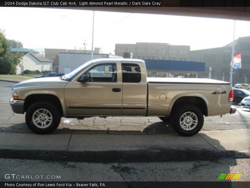 Light Almond Pearl Metallic / Dark Slate Gray 2004 Dodge Dakota SLT Club Cab 4x4