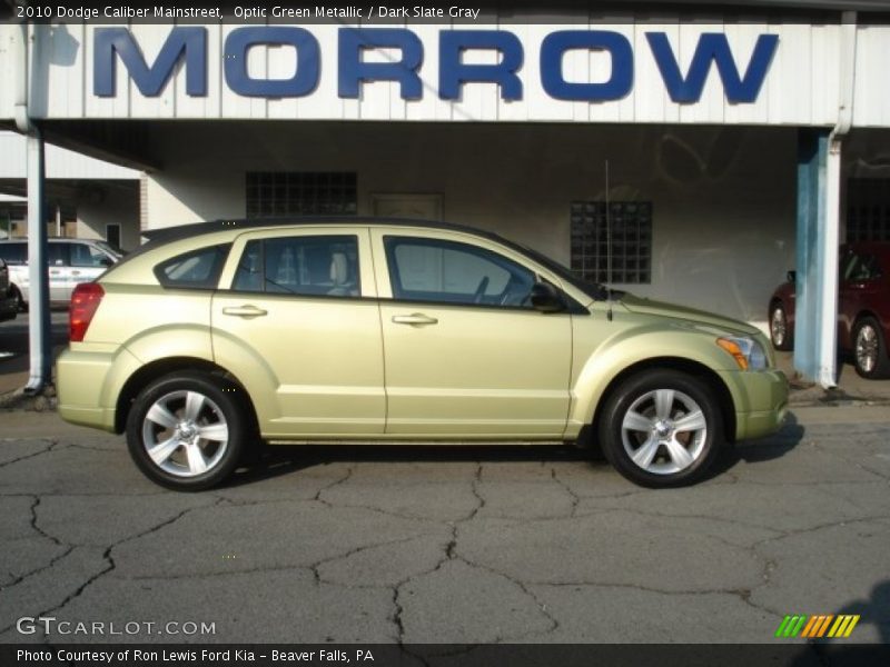 Optic Green Metallic / Dark Slate Gray 2010 Dodge Caliber Mainstreet