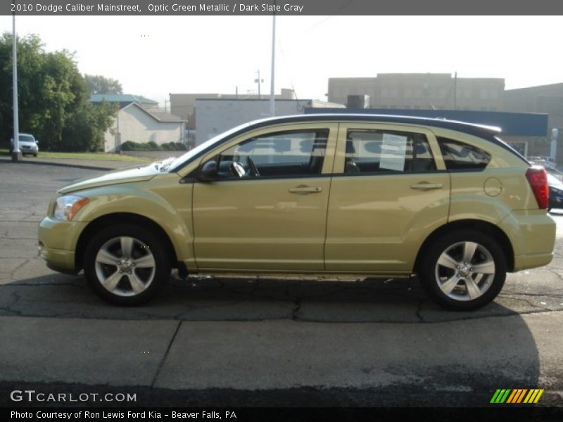 Optic Green Metallic / Dark Slate Gray 2010 Dodge Caliber Mainstreet