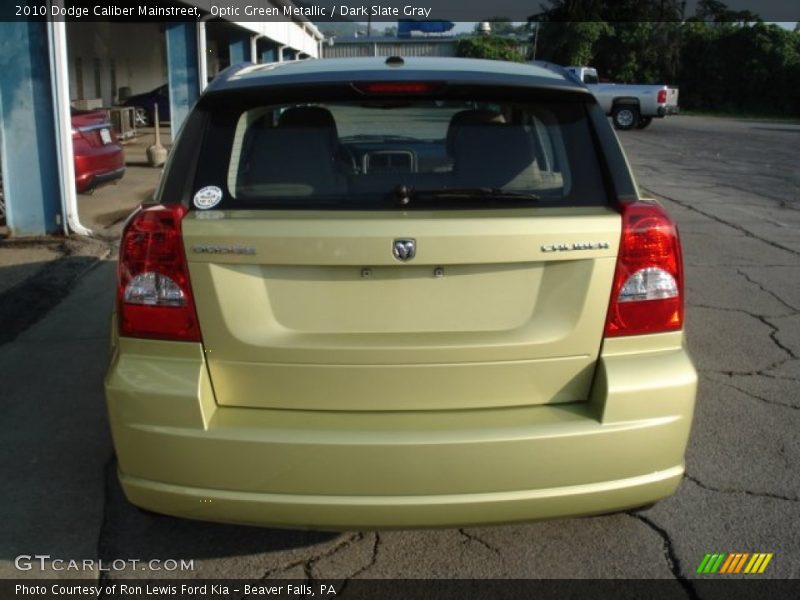 Optic Green Metallic / Dark Slate Gray 2010 Dodge Caliber Mainstreet