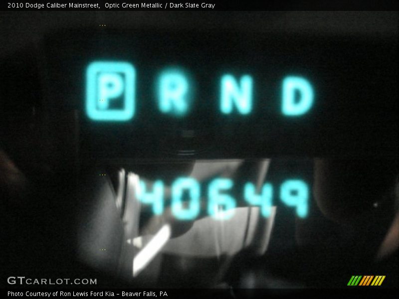 Optic Green Metallic / Dark Slate Gray 2010 Dodge Caliber Mainstreet