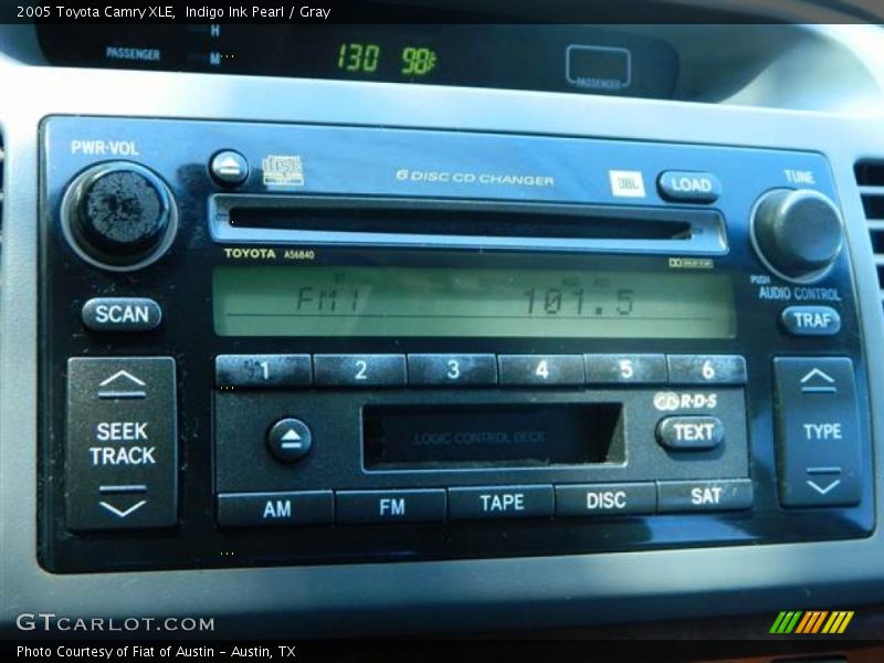 Indigo Ink Pearl / Gray 2005 Toyota Camry XLE