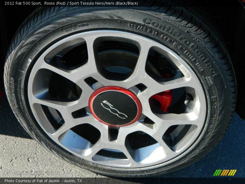Rosso (Red) / Sport Tessuto Nero/Nero (Black/Black) 2012 Fiat 500 Sport