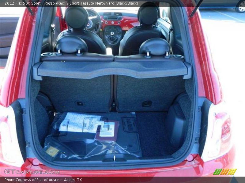 Rosso (Red) / Sport Tessuto Nero/Nero (Black/Black) 2012 Fiat 500 Sport
