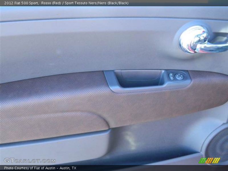 Rosso (Red) / Sport Tessuto Nero/Nero (Black/Black) 2012 Fiat 500 Sport