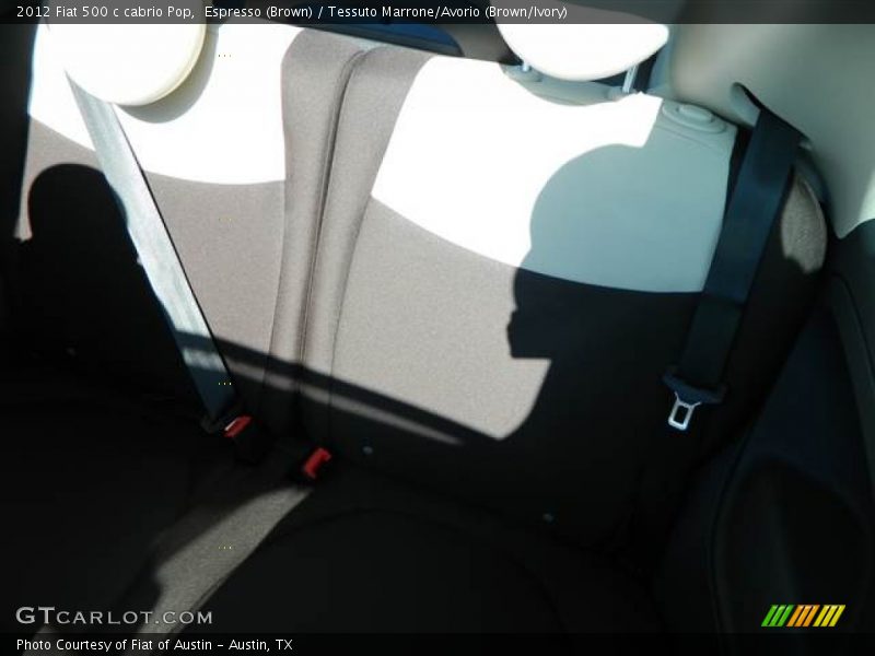 Espresso (Brown) / Tessuto Marrone/Avorio (Brown/Ivory) 2012 Fiat 500 c cabrio Pop
