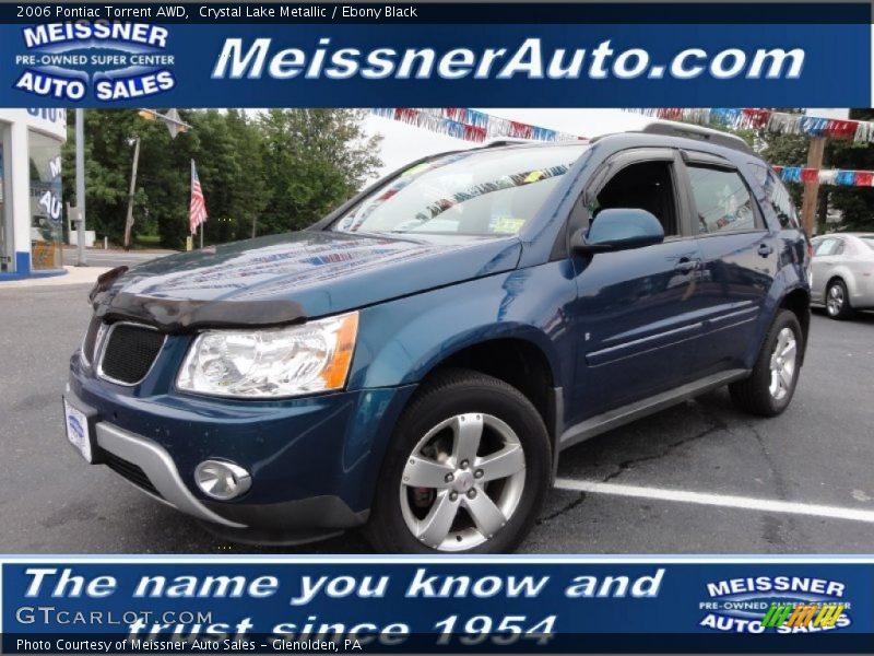 Crystal Lake Metallic / Ebony Black 2006 Pontiac Torrent AWD
