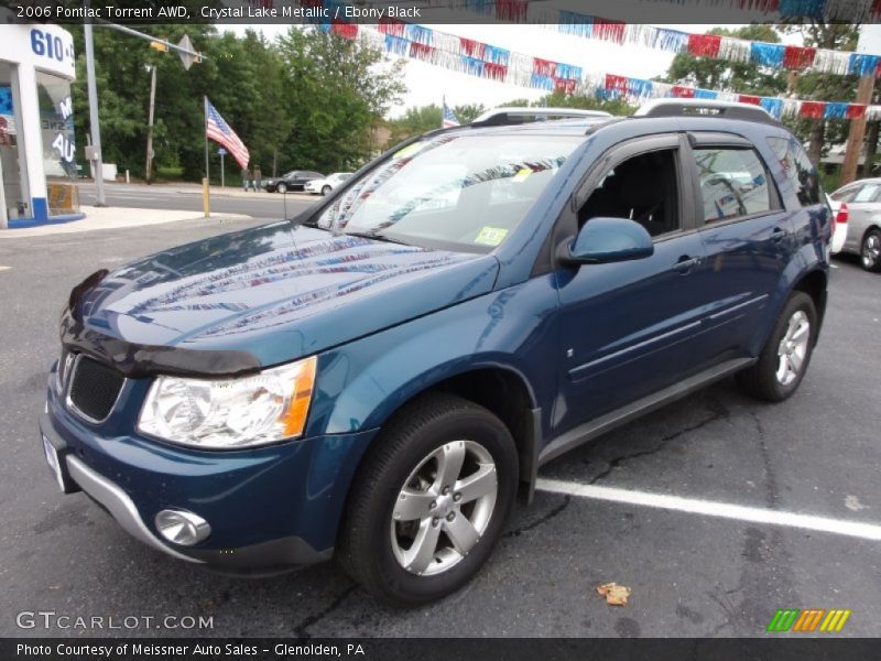 Crystal Lake Metallic / Ebony Black 2006 Pontiac Torrent AWD