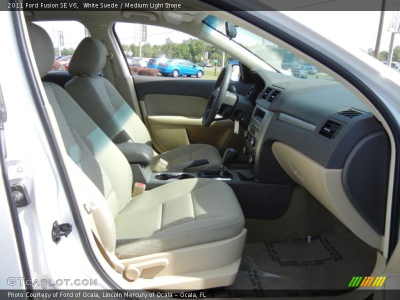 White Suede / Medium Light Stone 2011 Ford Fusion SE V6