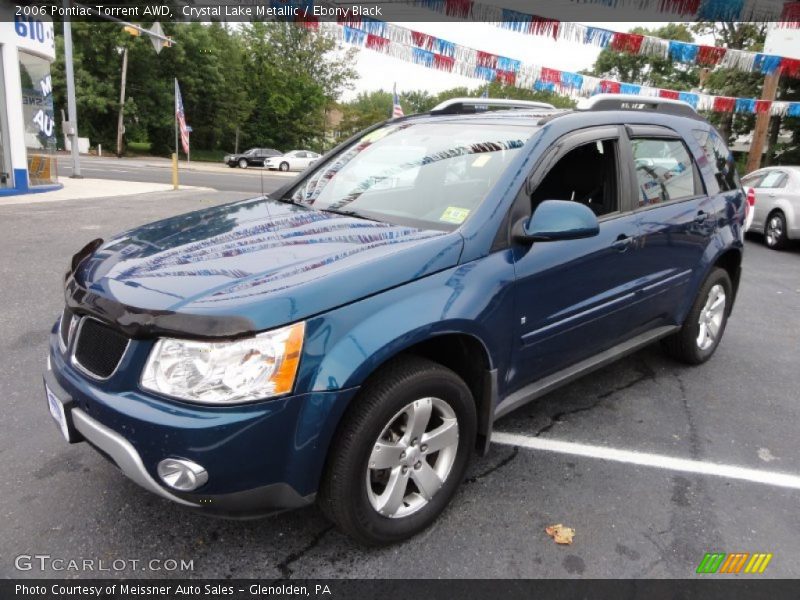 Crystal Lake Metallic / Ebony Black 2006 Pontiac Torrent AWD