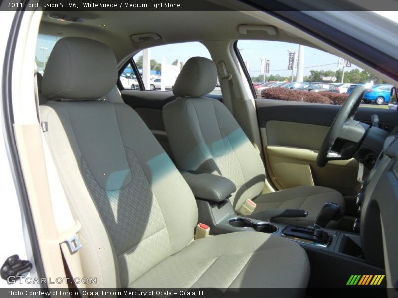 White Suede / Medium Light Stone 2011 Ford Fusion SE V6