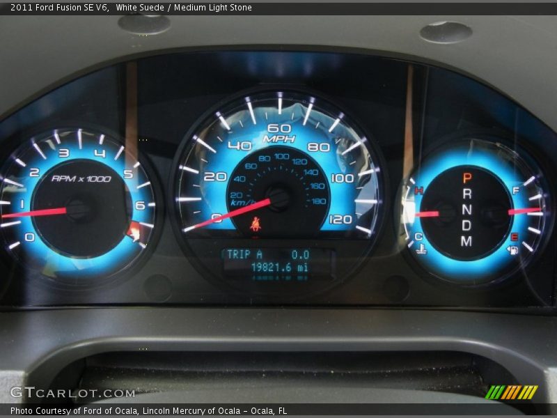 White Suede / Medium Light Stone 2011 Ford Fusion SE V6
