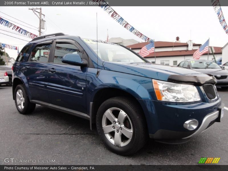 Crystal Lake Metallic / Ebony Black 2006 Pontiac Torrent AWD