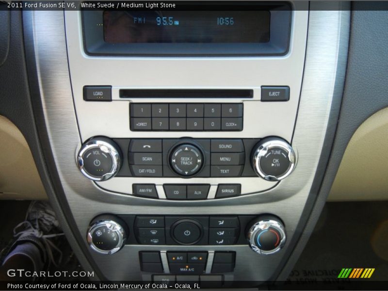 White Suede / Medium Light Stone 2011 Ford Fusion SE V6