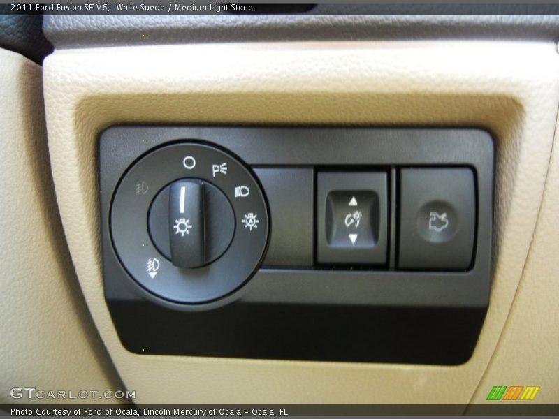 White Suede / Medium Light Stone 2011 Ford Fusion SE V6