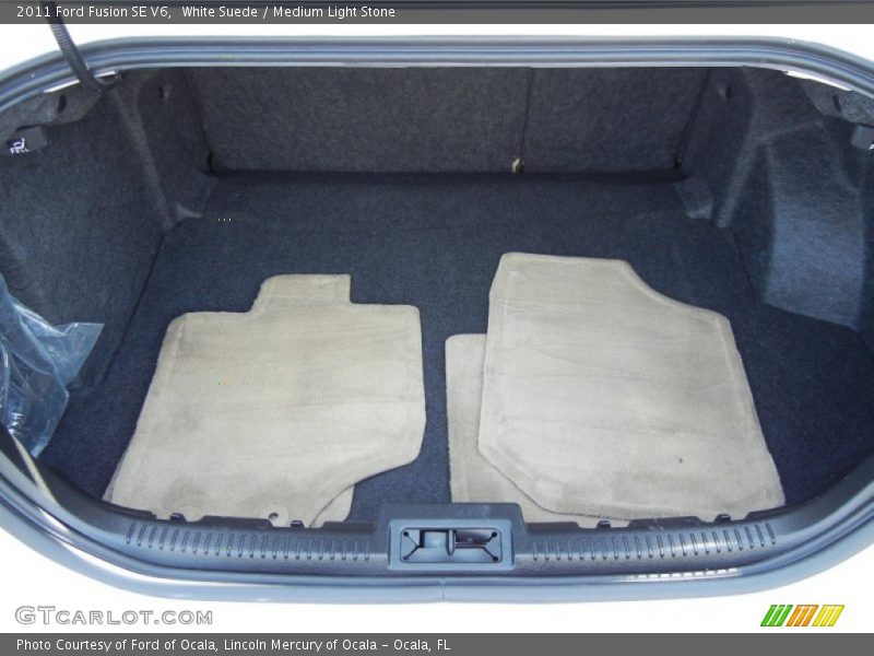 White Suede / Medium Light Stone 2011 Ford Fusion SE V6