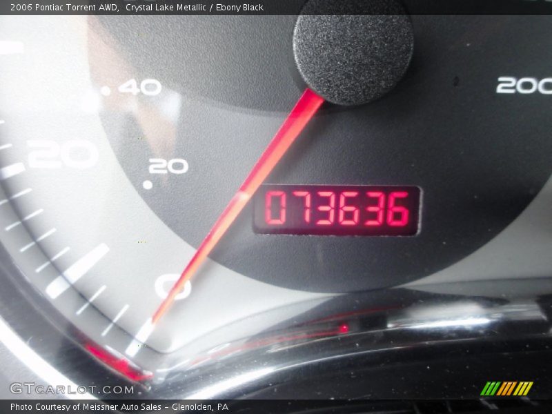 Crystal Lake Metallic / Ebony Black 2006 Pontiac Torrent AWD