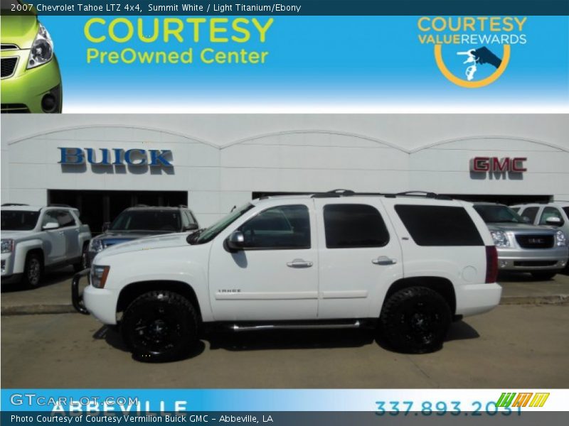 Summit White / Light Titanium/Ebony 2007 Chevrolet Tahoe LTZ 4x4