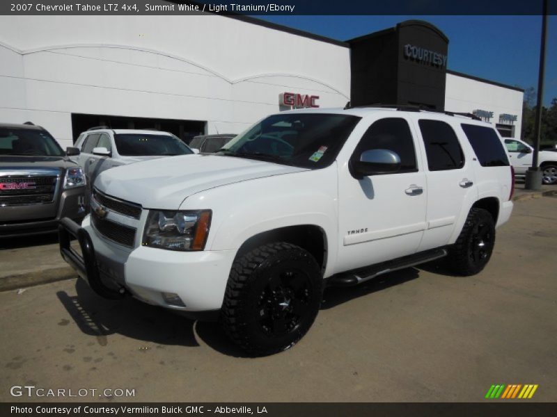 Summit White / Light Titanium/Ebony 2007 Chevrolet Tahoe LTZ 4x4