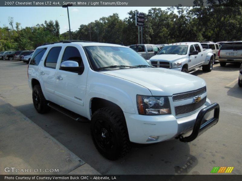 Summit White / Light Titanium/Ebony 2007 Chevrolet Tahoe LTZ 4x4