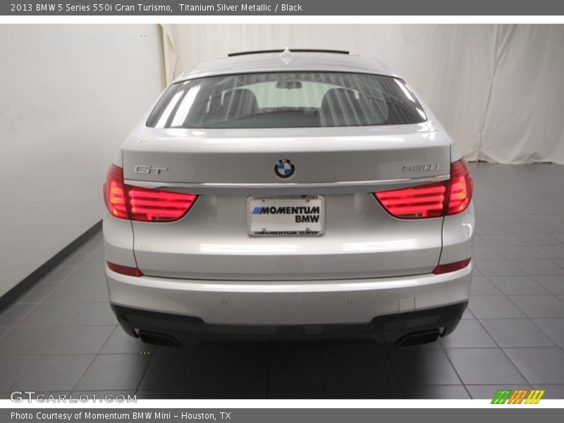 Titanium Silver Metallic / Black 2013 BMW 5 Series 550i Gran Turismo