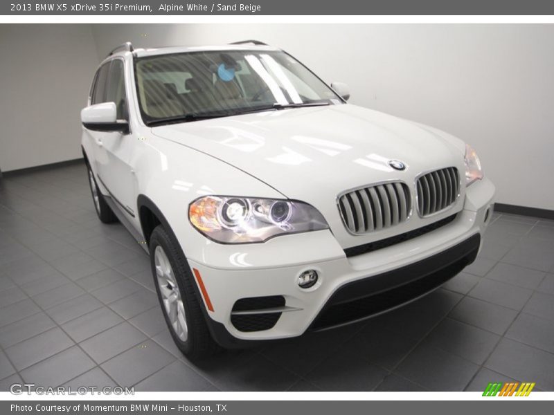 Alpine White / Sand Beige 2013 BMW X5 xDrive 35i Premium