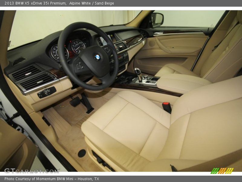 Alpine White / Sand Beige 2013 BMW X5 xDrive 35i Premium