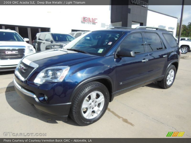 Deep Blue Metallic / Light Titanium 2009 GMC Acadia SLE