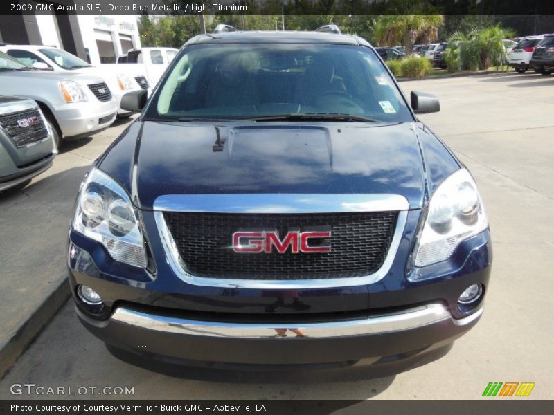Deep Blue Metallic / Light Titanium 2009 GMC Acadia SLE