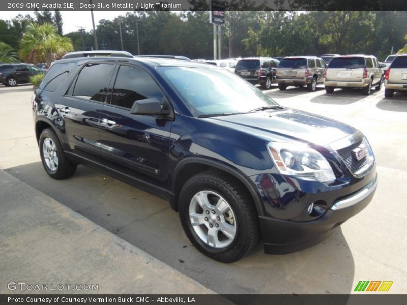 Deep Blue Metallic / Light Titanium 2009 GMC Acadia SLE