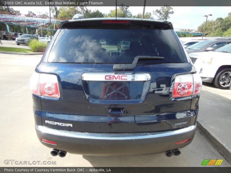 Deep Blue Metallic / Light Titanium 2009 GMC Acadia SLE